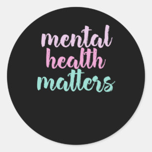 Adult Mental Health S Künstlerisch Design Aufklebe Runder Aufkleber