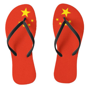Adult-Slim-Gurte mit der Flagge der China Flip Flops