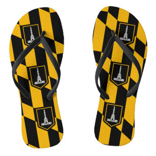 Adult Slim Rips mit Flag Baltimore, USA Flip Flops