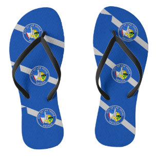 Adult Slim Rips mit Flag Las Vegas, USA Flip Flops