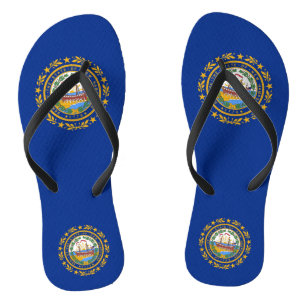 Adult Slim Rips mit Flag New Hampshire, USA Flip Flops