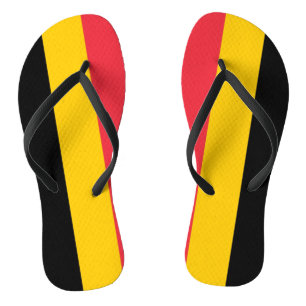 Adult Slim Rips mit Flagge Belgiens Flip Flops