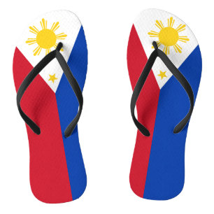 Adult Slim Rips mit Flagge der Philippinen Flip Flops