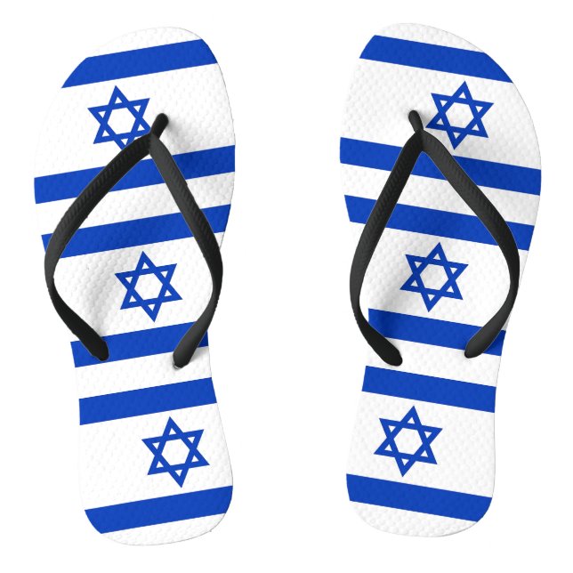 Adult Slim Rips mit Flagge Israels Flip Flops (Fußbett)