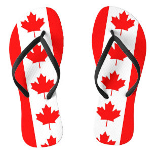Adult Slim Rips mit Flagge Kanadas Flip Flops