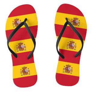 Adult Slim Rips mit Flagge Spaniens Flip Flops