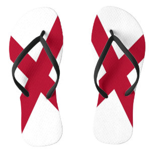 Adult Slim Rips mit Flagge von Alabama, USA Flip Flops