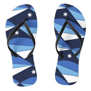 Adult Slim Rips mit Flagge von Columbia, SC Flip Flops