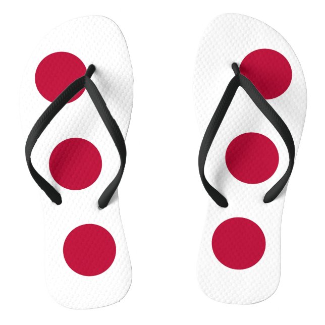 Adult Slim Rips mit japanischer Flagge Flip Flops (Fußbett)