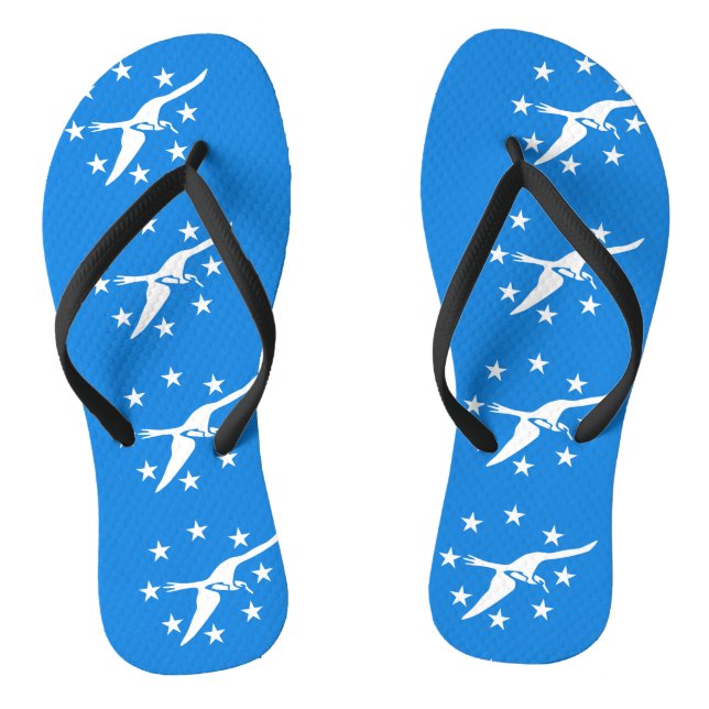 Adult Slim Straps mit Flag Corpus Christi, USA Flip Flops (Fußbett)