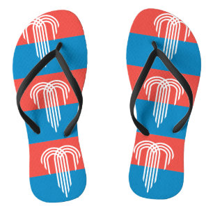 Adult Slim Straps mit Flag von Kansas City Flip Flops