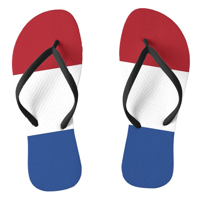 Adult Slim Straps mit Flagge der Niederlande Flip Flops (Fußbett)