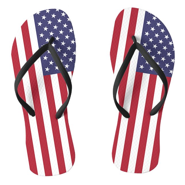 Adult Slim Straps mit Flagge in den USA Flip Flops (Fußbett)