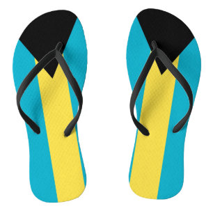 Adult Slim Straps mit Flagge von Bahamas Flip Flops