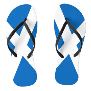 Adult Slim Straps with Flag Scotland, UK Flip Flops
