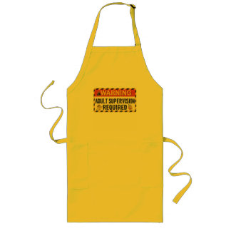  Adult Supervision Apron Lange Schürze