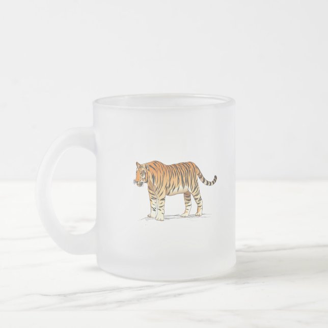 Adult Tiger Mattglastasse (Links)