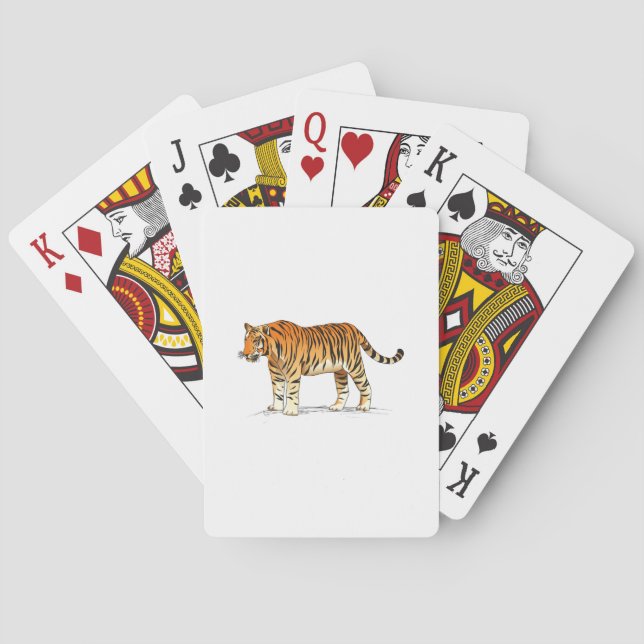 Adult Tiger Spielkarten (Rückseite)