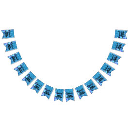 Adult Überraschung Geburtstag Jagdflagge Blau Wimpelkette