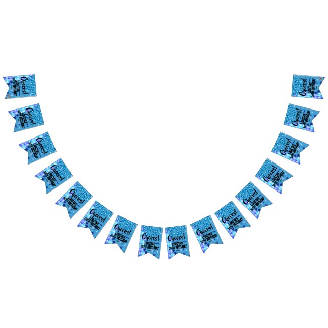Adult Überraschung Geburtstag Jagdflagge Blau Wimpelkette (Alle)