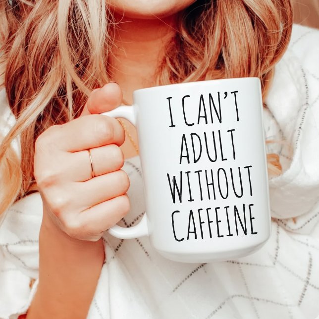 Adulting humor coffee cup gift for office friends kaffeetasse (Funny Coffee Lover Gift for Her, Sassy Office Mug for Coworkers, Personalized Caffeine Addict Cup)