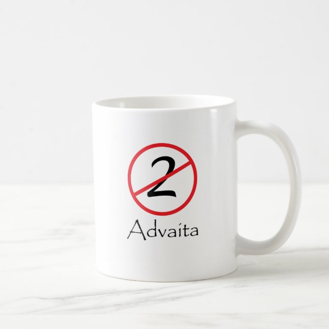 Advaita - nicht zwei kaffeetasse (Rechts)