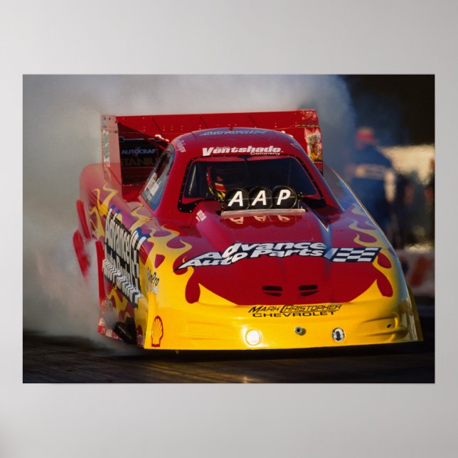 Advance Auto Parts Top Fuel Funny Car Print Poster (Vorne)