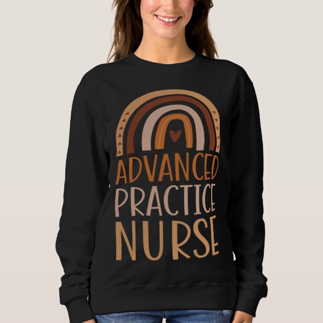 Advanced Practice Nurse Nursing School Trendy Bohe Sweatshirt (Vorderseite)