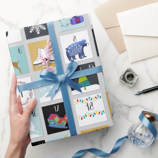 Advent Calendar Christmas Geschenkpapier (Schenken)