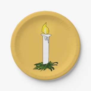 Advent Candle Dark Yellow Pappteller