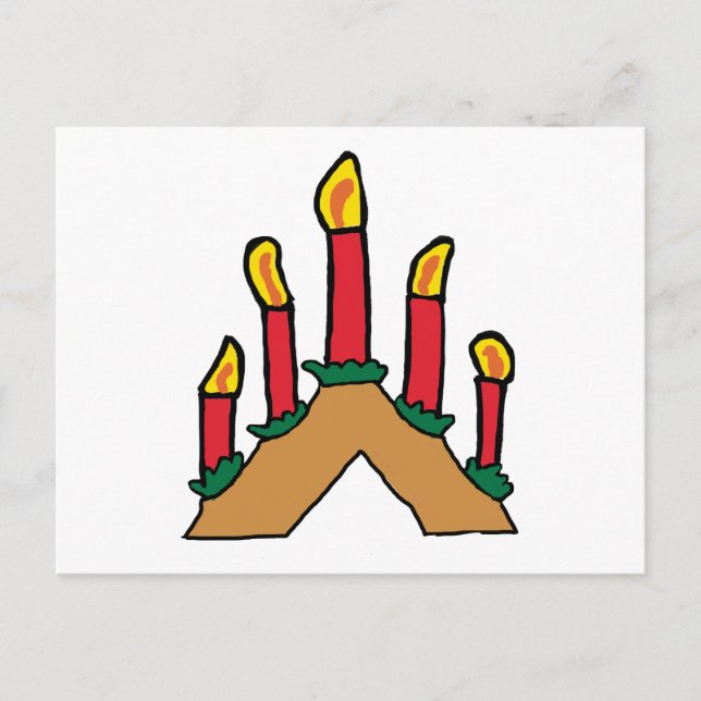 Advent Candles Postkarte (Vorderseite)