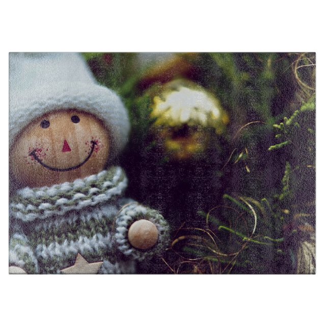 Advent Doll für den Feiertag Schneidebrett (Vorderseite)