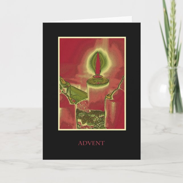 Advent Feiertagskarte (Vorderseite)