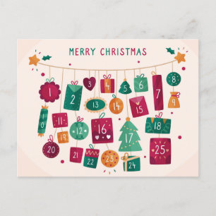 Advent Frohe Weihnachten Lichterkalender
