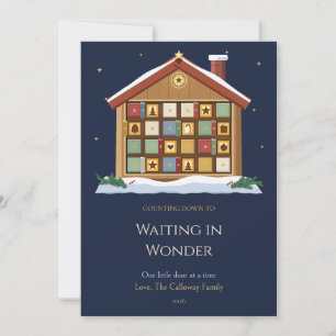 Advent-Laternen-Familien-Weihnachtskarte Einladung