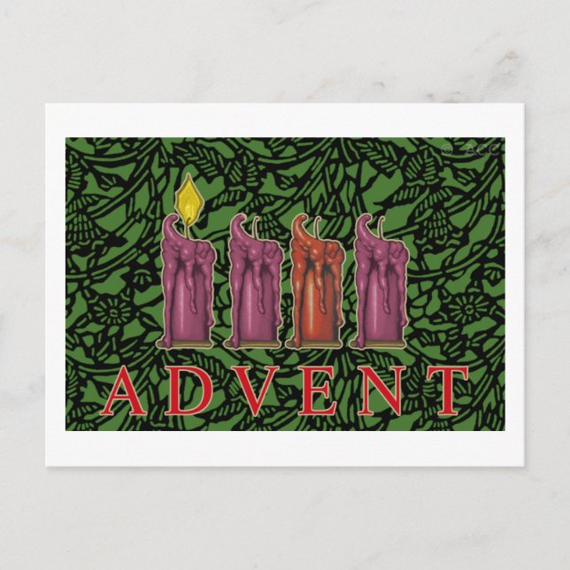 Advent Postkarte (Vorderseite)