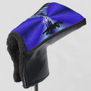 Advent, Weihnachten Artdeco auf Blue Green Rainbow Golf Headcover