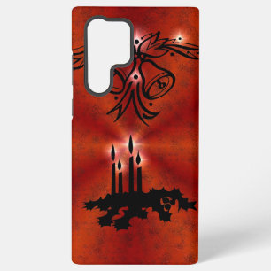 Advent, Weihnachtszauber auf Rot Samsung Galaxy Hülle