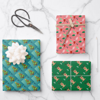 Advent Wrapping Paper - 22, 23, 24 Geschenkpapier Set