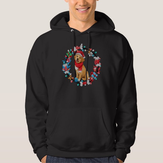 Advent Wreath Labrador Retriever Hoodie (Vorderseite)