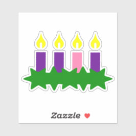 Advent Wreath Sticker Set Countdown-Kalender