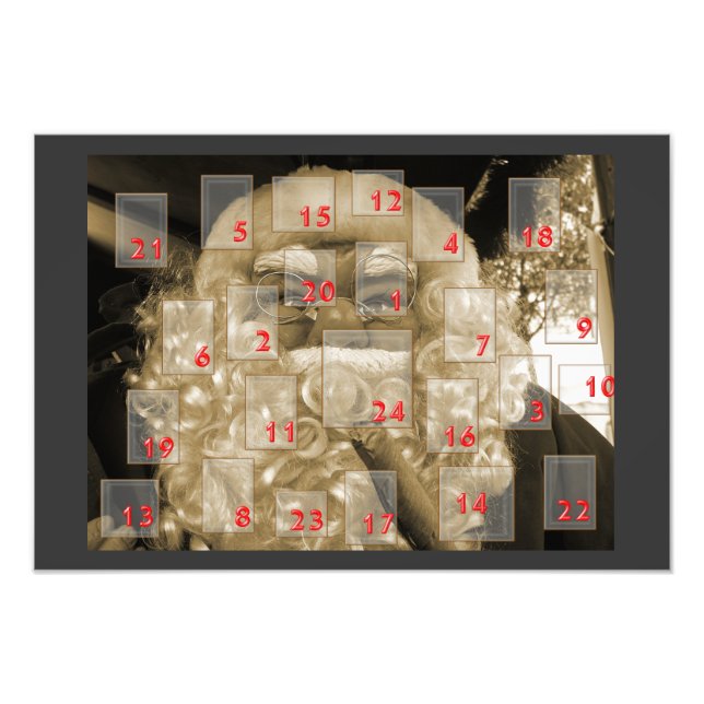 adventskalender mit nikolaus fotodruck (Vorne)