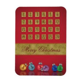 Adventskalender Weihnachtsschmuck Magnet