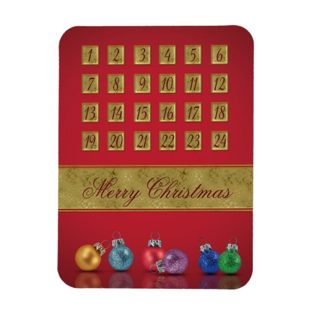 Adventskalender Weihnachtsschmuck Magnet (Vertikal)