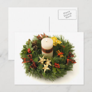 Adventskranz Postkarte