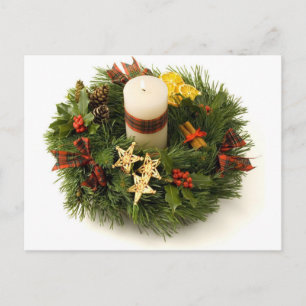 Adventskranz Postkarte