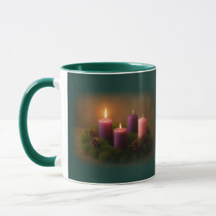 Adventskranz – Zweite Adventswoche Kaffeetasse