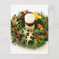Adventskrieg im weißen Hintergrund