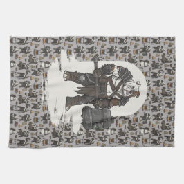 adventure American Bulldog gladiator dog Geschirrtuch