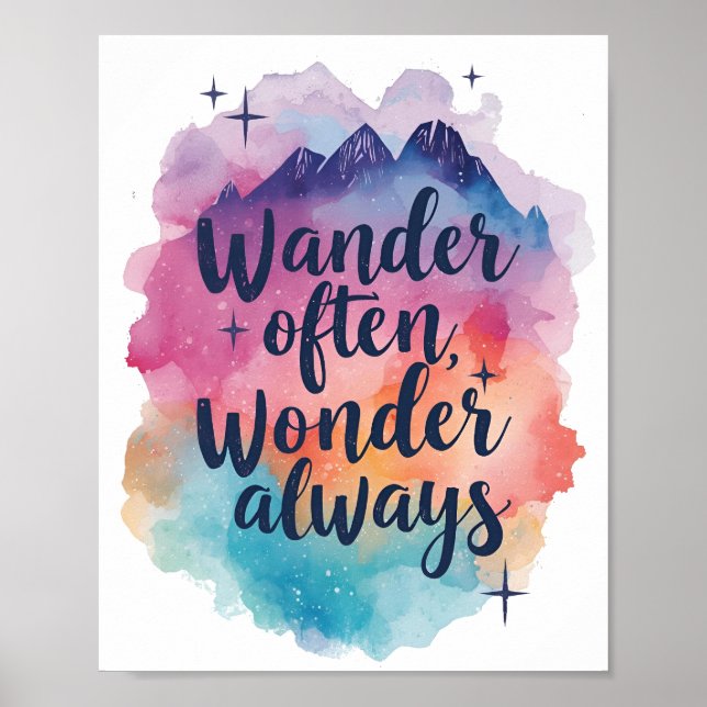 Adventure and Exploration Typography Poster (Vorne)